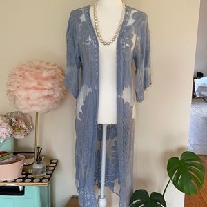 Rebellion again swim coverups floral lace mesh